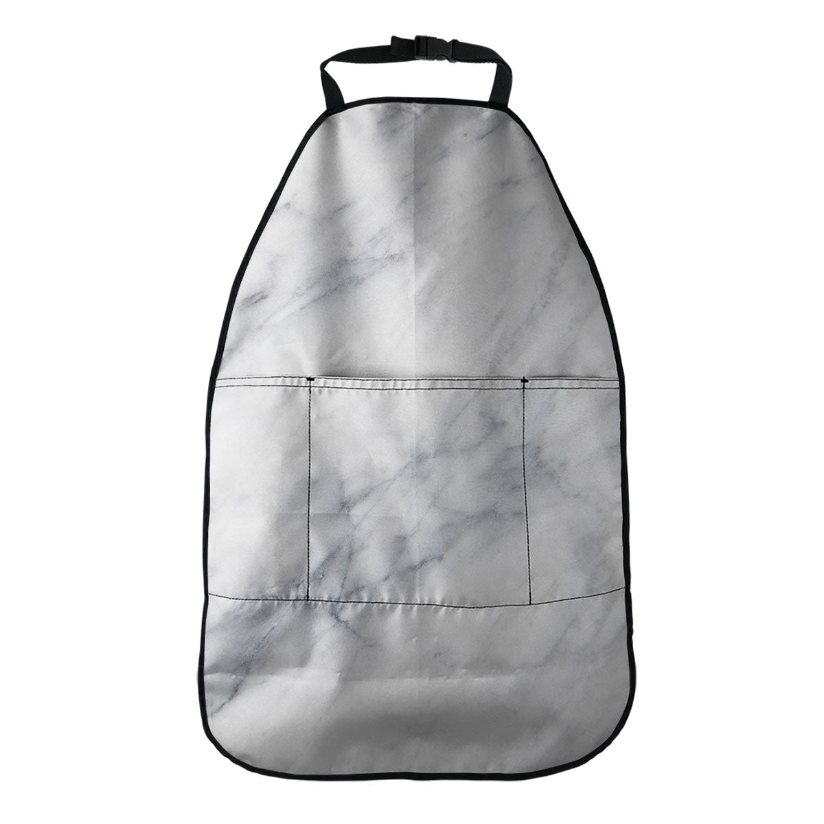 Smoke Grey Marble Print Car Seat Organizers