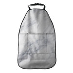 Smoke Grey Marble Print Car Seat Organizers