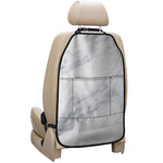 Smoke Grey Marble Print Car Seat Organizers