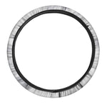 Smoke Grey Marble Print Car Steering Wheel Cover