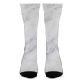 Smoke Grey Marble Print Crew Socks