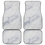 Smoke Grey Marble Print Front and Back Car Floor Mats