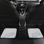 Smoke Grey Marble Print Front and Back Car Floor Mats