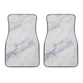 Smoke Grey Marble Print Front Car Floor Mats