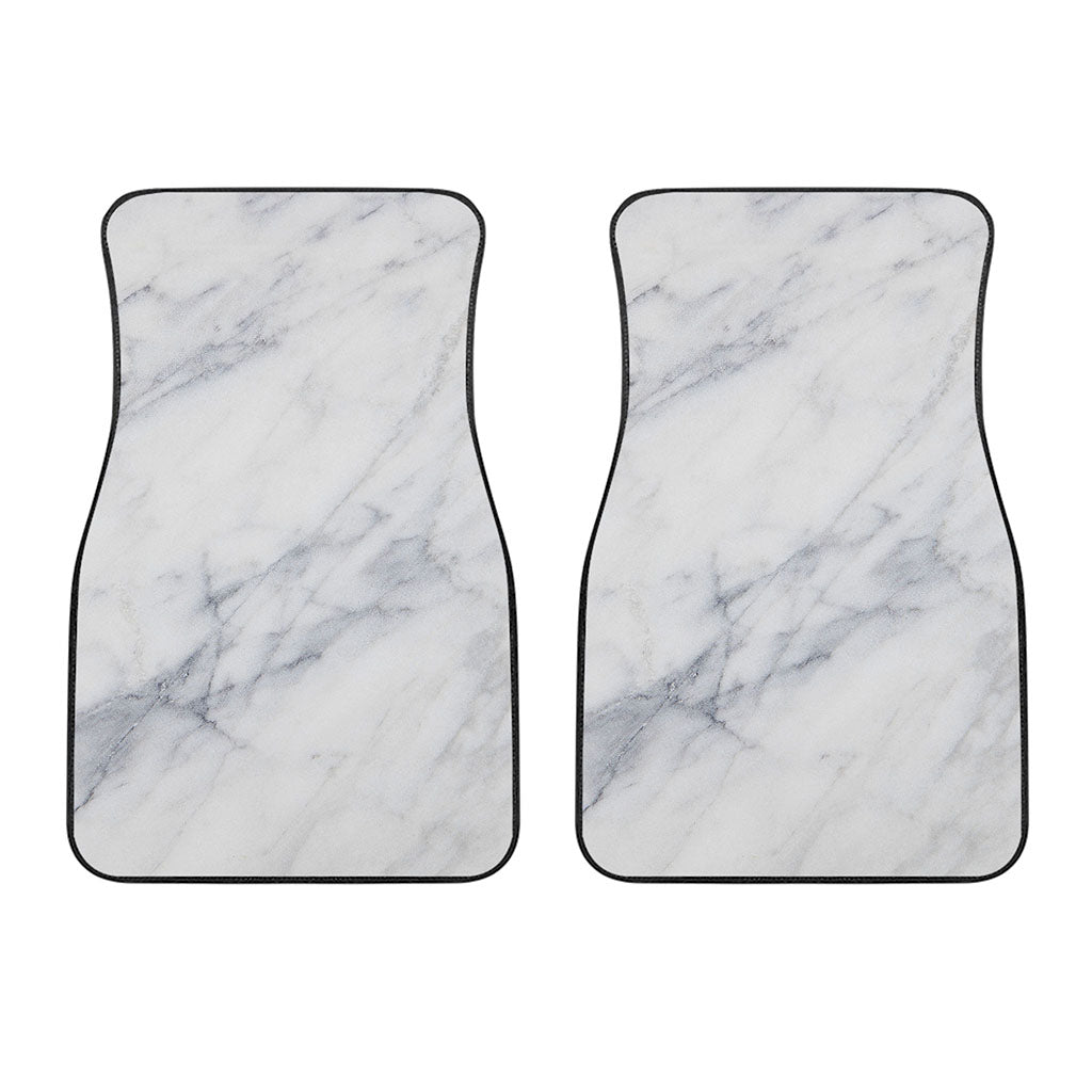 Smoke Grey Marble Print Front Car Floor Mats