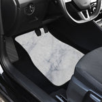 Smoke Grey Marble Print Front Car Floor Mats