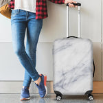 Smoke Grey Marble Print Luggage Cover GearFrost