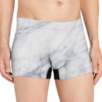 Smoke Grey Marble Print Men's Boxer Briefs