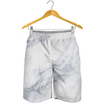 Smoke Grey Marble Print Men's Shorts