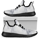 Smoke Grey Marble Print Mesh Knit Shoes GearFrost