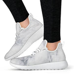 Smoke Grey Marble Print Mesh Knit Shoes GearFrost