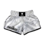 Smoke Grey Marble Print Muay Thai Boxing Shorts