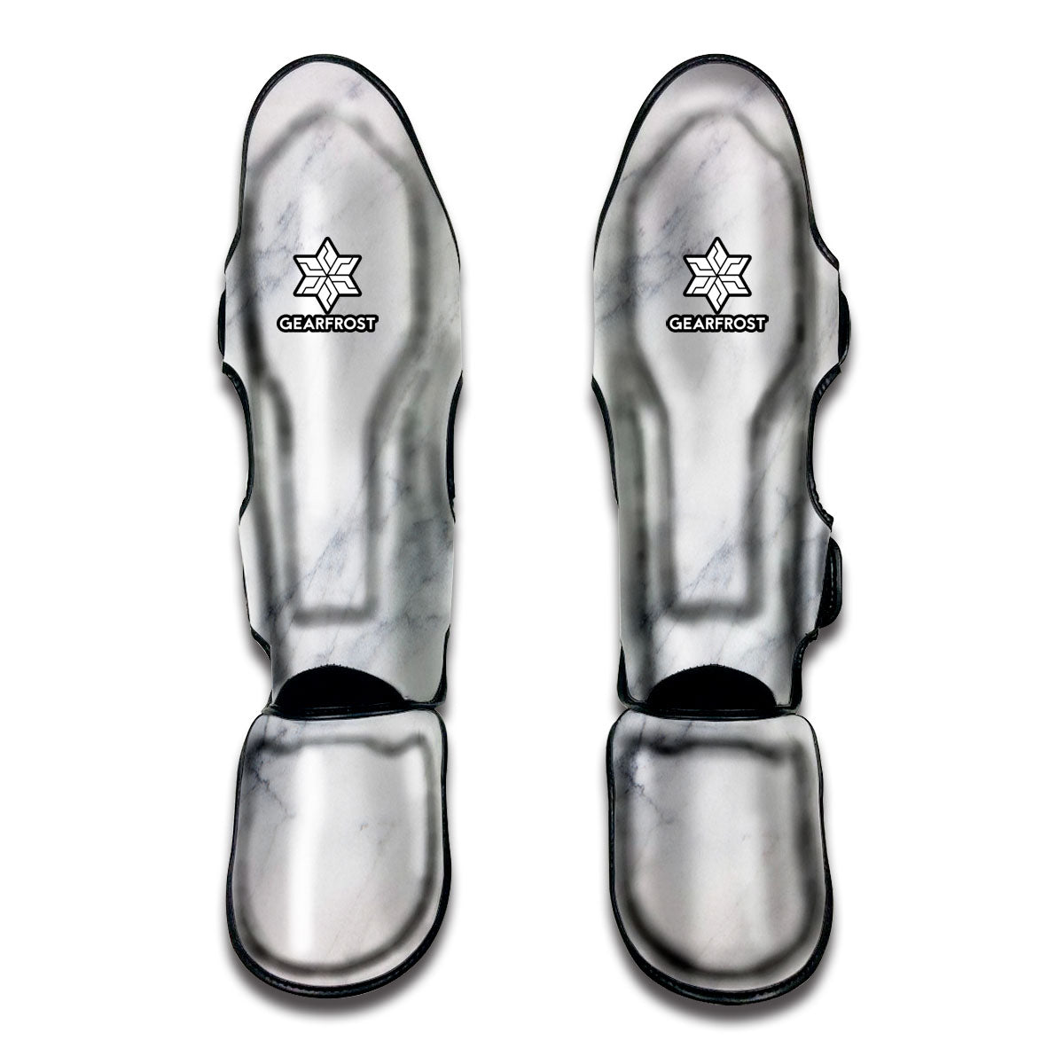 Smoke Grey Marble Print Muay Thai Shin Guard