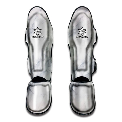 Smoke Grey Marble Print Muay Thai Shin Guard