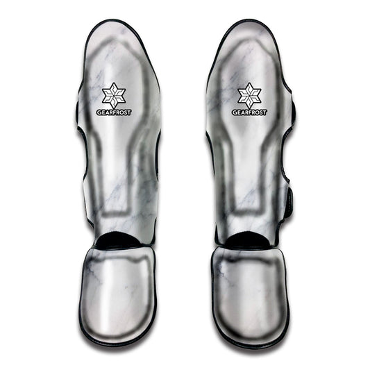 Smoke Grey Marble Print Muay Thai Shin Guard
