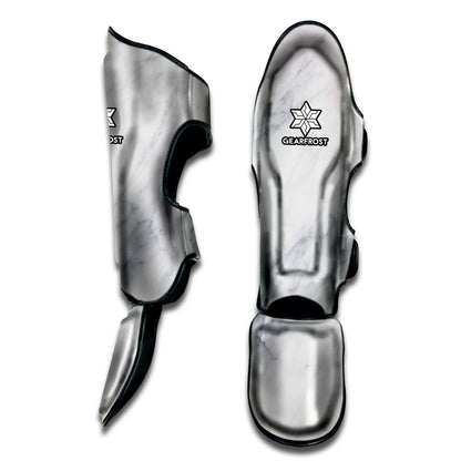 Smoke Grey Marble Print Muay Thai Shin Guard