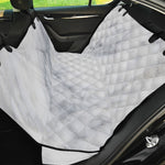 Smoke Grey Marble Print Pet Car Back Seat Cover
