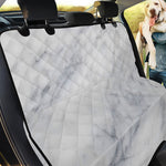 Smoke Grey Marble Print Pet Car Back Seat Cover