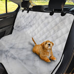 Smoke Grey Marble Print Pet Car Back Seat Cover