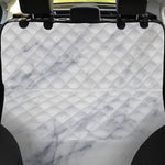Smoke Grey Marble Print Pet Car Back Seat Cover