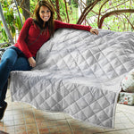 Smoke Grey Marble Print Quilt
