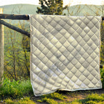 Smoke Grey Marble Print Quilt