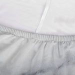 Smoke Grey Marble Print Sofa Cover