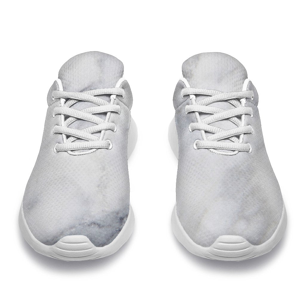 Smoke Grey Marble Print Sport Shoes GearFrost