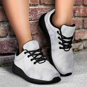 Smoke Grey Marble Print Sport Shoes GearFrost