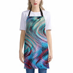 Smoke Psychedelic Trippy Print Apron