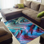 Smoke Psychedelic Trippy Print Area Rug GearFrost