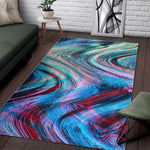 Smoke Psychedelic Trippy Print Area Rug GearFrost