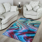 Smoke Psychedelic Trippy Print Area Rug GearFrost