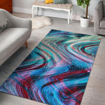 Smoke Psychedelic Trippy Print Area Rug GearFrost