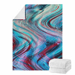 Smoke Psychedelic Trippy Print Blanket