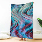 Smoke Psychedelic Trippy Print Blanket