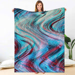 Smoke Psychedelic Trippy Print Blanket