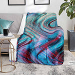 Smoke Psychedelic Trippy Print Blanket