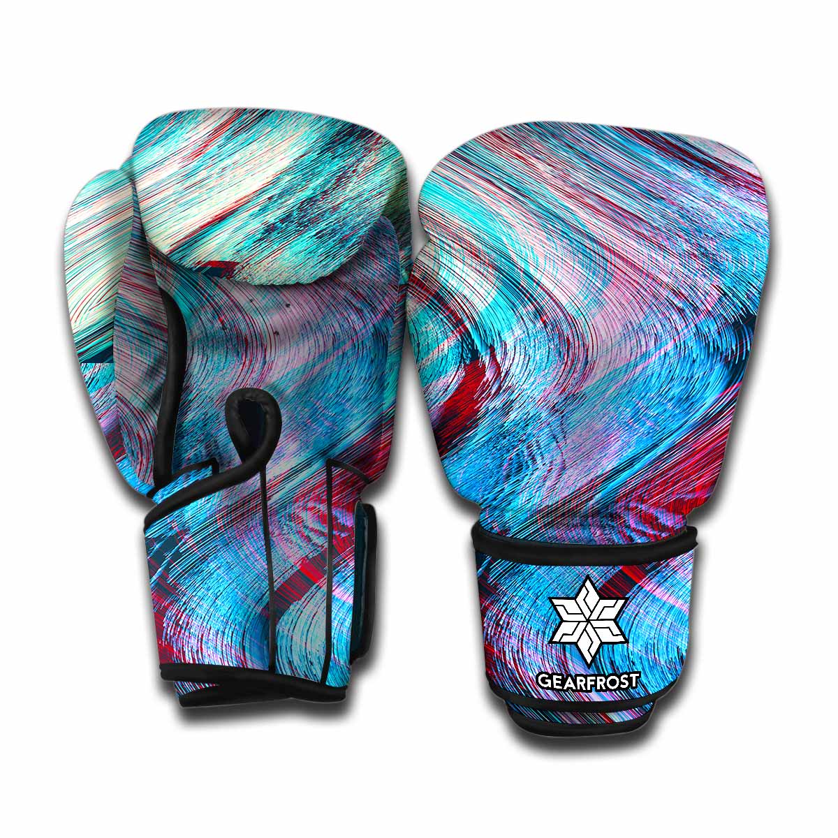Smoke Psychedelic Trippy Print Boxing Gloves