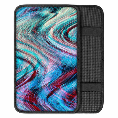 Smoke Psychedelic Trippy Print Car Center Console Cover