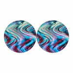 Smoke Psychedelic Trippy Print Car Coasters