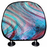 Smoke Psychedelic Trippy Print Car Headrest Covers