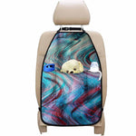 Smoke Psychedelic Trippy Print Car Seat Organizers
