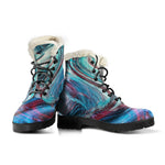 Smoke Psychedelic Trippy Print Comfy Boots GearFrost