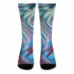 Smoke Psychedelic Trippy Print Crew Socks