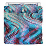 Smoke Psychedelic Trippy Print Duvet Cover Bedding Set