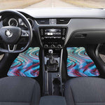 Smoke Psychedelic Trippy Print Front and Back Car Floor Mats