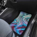Smoke Psychedelic Trippy Print Front and Back Car Floor Mats
