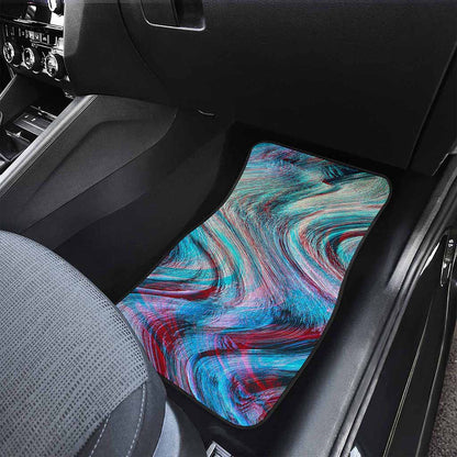 Smoke Psychedelic Trippy Print Front Car Floor Mats