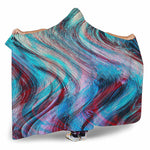 Smoke Psychedelic Trippy Print Hooded Blanket